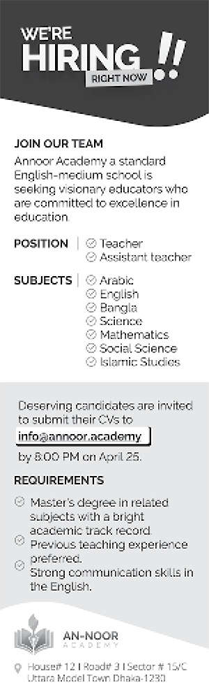 An-Noor Academy Job Circular 