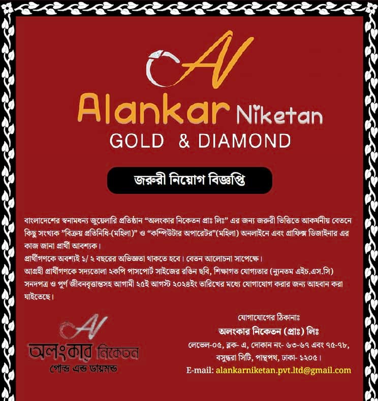 Alankar Niketan Job circular